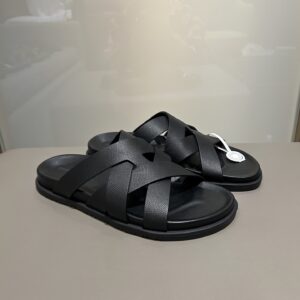 Kazimir sandals with woven leather and machine design