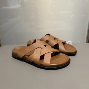 Kazimir sandals with woven leather and machine design