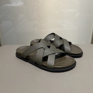 Kazimir sandals with woven leather and machine design