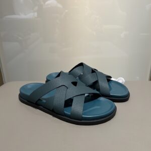 Kazimir sandals with woven leather and machine design