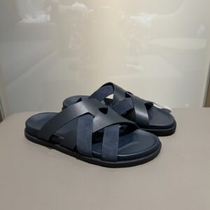 Kazimir sandals with woven leather and machine design