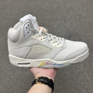 Air Jordan 5 Retro White Green Chinese New Year Snake CNY