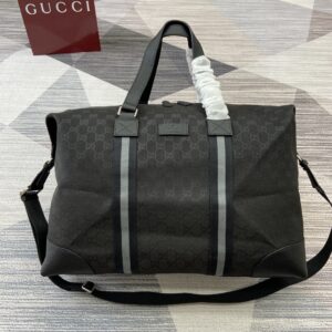 Travel bag with GG logo cloth