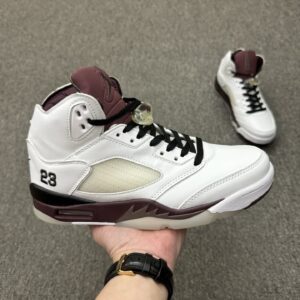 Air Jordan 5 A MA MANIERE White Red High sneaker