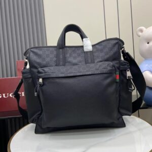 Gucci Nylon Tote Bag with GG Pattern