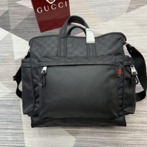 Gucci Black Nylon Tote Bag