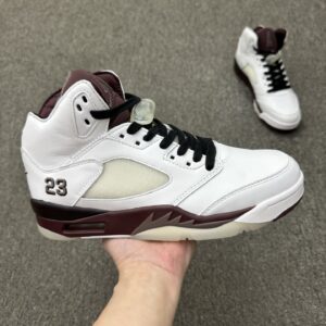 Air Jordan 5 A MA MANIERE Burgundy Crush High sneaker