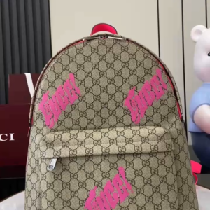GG Embossed Bright Pink Backpack
