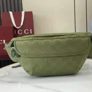 Large GG Gucci series green waist pack