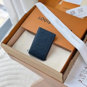 Monogram Shadow leather pocket wallet