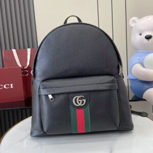 GG Ophidia Large Backpack with Red Green Stripes