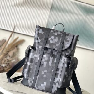Christopher backpack with Damoflage Black canvas