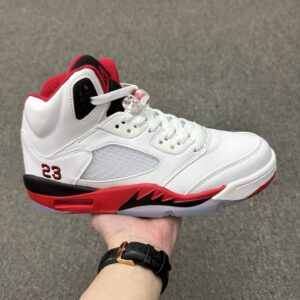 Air Jordan 5 Fire Red Black Tongue High sneaker