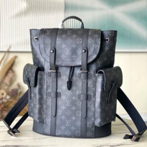 Christopher medium backpack with monogram canvas