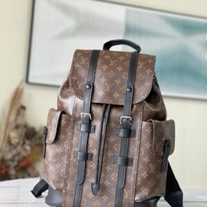 Christopher backpack with monogram canvas