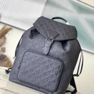 Montsouris backpack with cowhide trim