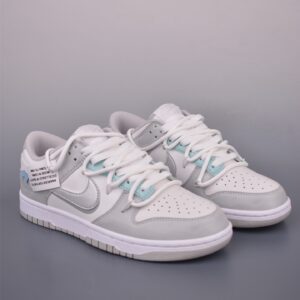 Nike SB Dunk Low Gray White Deconstructed Sneakers