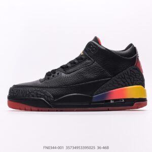 Air Jordan 3 Rio AJ3 black rainbow colorway